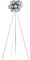 Lucande Lampadaire Diborah (Moderne) en Gris Verre e. a. pour Salon & Salle à manger (à 3 lampes, G9), Sur Pied, Lampe a de Sol
