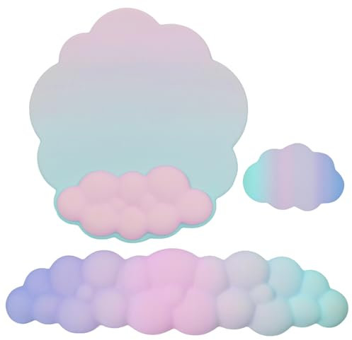 Cloud Handballenauflage für Tastatur und Maus, Tastatur-Maus-Handgelenkauflage Memory Foam Cloud Handgelenkauflage zur Schmerzlinderung Handgelenkauflage Kissen (fba-0036-3)