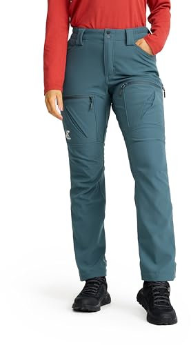 RevolutionRace Hiball Softshell Pants für Damen, Outdoor Hosen für Wandern, Orion Blue, S