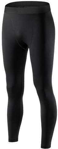AUYAO Kompressionshose Herren Lange Sportleggings Laufhose Sport Leggings Männer Kompressions-Leggings Lange Tight Hose Unterhose Sporthose Strumpfhos Enganliegende Funktionshose für Fitness Joggen XL