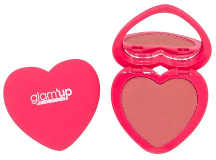 Glam'Up Paris Blush Love me More Rouge – Rouge – Guter Mine und Natürlicher Effekt – anpassbares Ergebnis – Satin-Finish – Langer Halt – Nr. 2 – Poppy Cheek