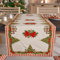 PETTI Artigiani Italiani - Elegant Christmas Table Runner, Kitchen 140x40 cm, Red Nutcracker, 100% Made in Italy
