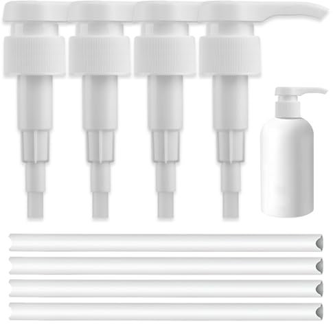 Pompe doseuse 1L sirop pour Best Body Nutrition,30mm Bouteille à Visser Distributeur de sirop réutilisable Embout de Pompe Distributeur tête de Pompe pour 28/410 récipient fileté Bouteille (4-pièces)