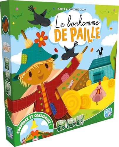 Asmodee - Space Cow - Le Bonhomme DE Paille - Jeux de société - Jeu coopératif pour Enfants à partir de 4 Ans, Jeu pour Enfants favorisant la coopération, 2 à 4 Joueurs, Version Française