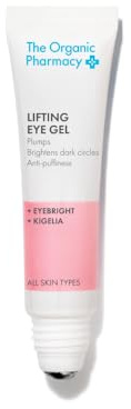 The Organic Pharmacy Lifting Eye Gel, Augenringe, Schwellungen, 15 ml | Kühlender Muntermacher für müde Augen, hellt und strafft - Mit Augentrost und Kigelia - Empfindliche Haut sicher