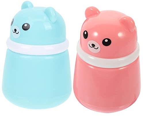 ERINGOGO Puderboxen Im Bärendesign Praktische Reisepulverspender Für Babypuder Talkumpulver Und Mehr Tragbare Pulverbehälter