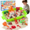 GHIAKQYT Kinetic Sand Set - Magischer Spielsand Set,Kinetischer Sand Sandspiel, Kinetic Sand Feuerwehr Rollenspiel Koffer mit 1KG Magic Sand,Zubehör,Spielzeug Geschenk für Kinder 3 4 5 6 7 8 Jahre