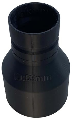 Maker Fixer Female Dust Extraction Adaptor Compatible with DeWalt AirLock, 63mm ID Inner Diameter (Female ID 63mm (2.5))