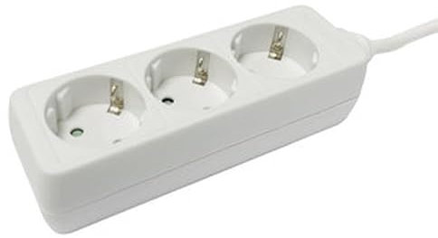 Dreifach-Steckdose mit 3 m langem Kabel, wirtschaftliches Design, ideal für die Erweiterung von Verbindungspunkten zu Hause oder im Büro.