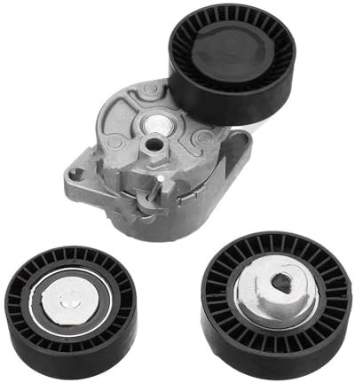 tensor correa Compatible con BMW E36 E39 E46 E53 320i 323i M3 Z3 OEM 11281748130 11281748131 11281427252 Conjunto de tensor de correa de 3 piezas Kit tensor