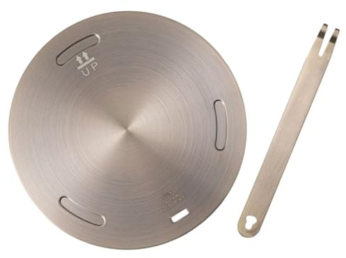 Wärmeleitplatte für Induktionskochfeld 20x20x0,3cm, Weihnachten Mottoparty | Edelstahl Aluminiumlegierung, Abnehmbare Griffkonstruktion, für Eisen und Kleine Töpfe, Langsam Köcheln