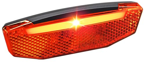 Zeekpowa Rücklicht für Fahrrad – LED Fahrradlampe hinten StVZO/ECE-zertifiziert, großer Winkel & IPX6 wasserdicht – LED Fahrradlicht hinten 34g Ultra, kompatibel mit 6V-48V und Gepäckträger 80mm