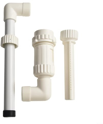 Oniissy Fontana a cascata per piscina con spray regolabile per piscine fuori terra e interrate, in plastica bianca, fontana per esterni per decorazione da giardino