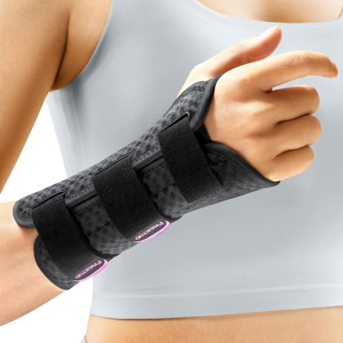 FREETOO Reversible Carpal Tunnel Wrist Supports,Wrist Splint | Breathable,Rigid,for Women or Men with Removable Stays, Adjustable Forearm and Wrist Brace for Arthritis Sprain RSI