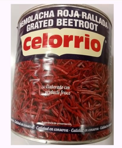 Remolacha Roja Rallada, Geriebene Rote Beete, 3 kg Dose, 3er Pack