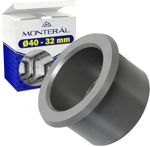 Reducteur PVC Concentrique Mâle Ø40mm Femelle Ø32mm Reduction PVC 40 32 | Fabriqué en PVC - Garantie de 10 Ans - MONTERAL