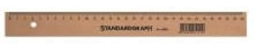 Lineal Holz, 30cm lang, Buche natur