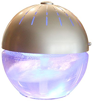 Unilution EcoGecko 75606-Silver H2O Earth Globe Air Revitalizer, Silver by Unilution, Inc