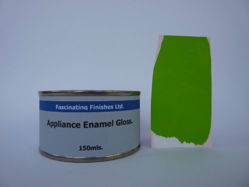 1 x 150ml Lime Green Gloss Fridge, Cooker and Appliance Enamel Paint. Heat Resistant