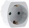 Adaptateur M France/F Schuko Blanc