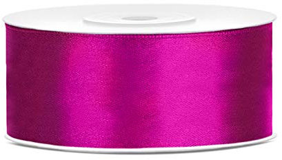 25m Satinband Satin Geschenkband fuchsia 25mm breit