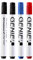 Genie Whiteboardmarker Set (non permanent, in PVC Tasche, farblich sortiert) 4 Stück