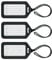 Mifflin - Étiquettes à bagages - Noir, Lot de 3 - Étiquettes pour sac de voyage - Étiquettes pour valises