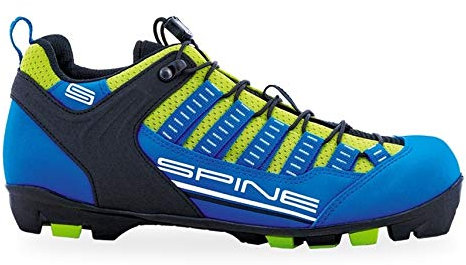 SPINE Rollski Schuhe Skiroll Classik Sommer Roller Skike Schuhe für NNN-, Prolink- und Turnamic-Bindungen (Blau/Lime, 43)