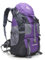 Bseash 50L Leichter wasserfester Wanderrucksack, Outdoor Sport Tagesrucksack Multifunktions Reisetasche für Klettern Camping Reisen (Lila – Ohne Schuhfach)