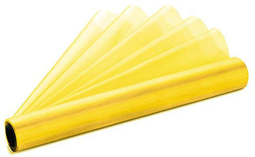 DekoHaus Organza Rolle 36cm x 9m, Gelb