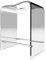 Schulte tabouret de salle de bain antidérapant 47 x 40 x 28 cm, siège de douche ergonomique en acrylique transparent