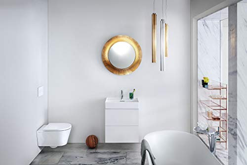 Laufen Kartell Waschtisch unterbaufähig, 1 Hahnloch, mit Überlauf, Wandmontage, 500x460, Farbe: Weiß mit LCC - H8103324001041