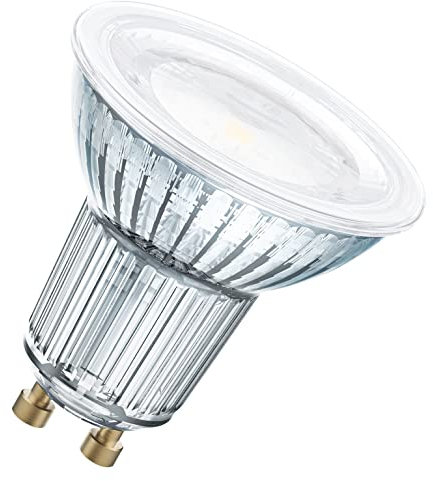 OSRAM PAR16 LED Reflektorlampe mit GU10 Sockel, Warmweiss (2700K), Glas Spot, 6.9W, Ersatz für 80W-Reflektorlampe, LED STAR PAR16