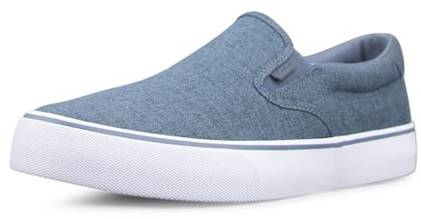 Lugz | Clipper Casual Sneakers for Men | Slip On Shoes for Men | Everyday Men Footwear, Navy/White/Gum, 6.5