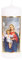 FRITZ COX Kerze mit Heiliger Maria & Jesus-Kind | RAL Qualitätskerze | 44 Std. Brenndauer | 6x15cm | Handveredelte Darstellung mit Wachs-Gold-Rahmen