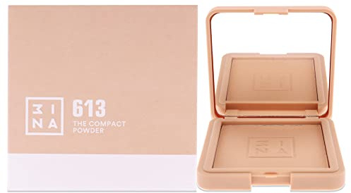 3INA- The Compact Powder 613 -Kompaktpuder Gleichmäßige Abdeckung Hautfarbe | Mineralpuder - Natürliches, seidiges Finish - Leicht zu verblenden - Vegan - Cruelty Free