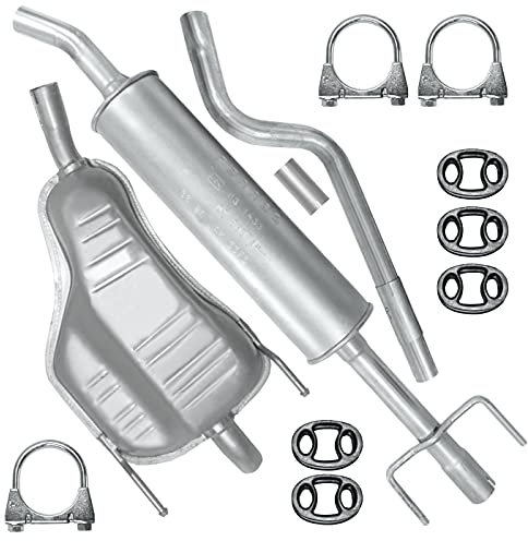 Adamot Auspuffanlage Schalldämpferset Auspuff für Opel Astra H 3 III 1.4i 16V Z14XEP