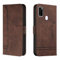 QIWEIQING Kompatibel mit Handyhülle für Samsung Galaxy M21 Handy Hülle, Samsung Galaxy M30S Hülle Leder Handytasche für Samsung Galaxy M30S / M21 Klapphülle Tasche, Brown HX