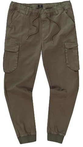 JP 1880 Herren große Größen Übergrößen Menswear L-8XL Cargohose FLEXNAMIC®, viele Taschen, Modern Fit Olive 3XL 782635190-3XL