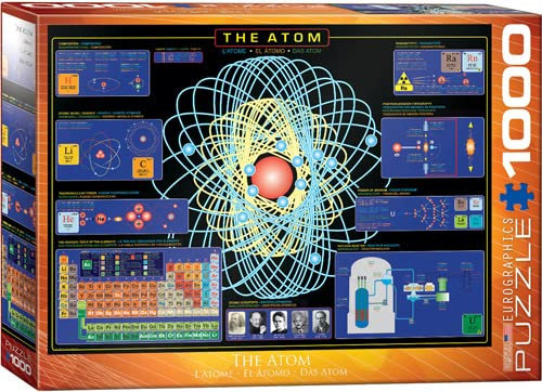 empireposter 1000 Teile Puzzle - Puzzle - Das Atom + Puzzle Zubehör