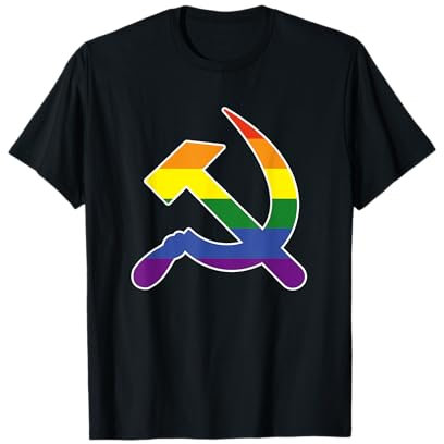 Homosexuell Kommunismus LGBT Hammer und Sichel Kommunistische Regenbogenflagge T-Shirt