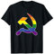 Homosexuell Kommunismus LGBT Hammer und Sichel Kommunistische Regenbogenflagge T-Shirt