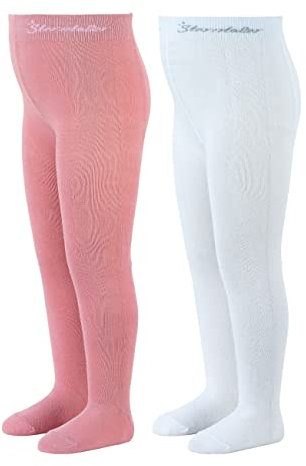 Sterntaler Baby - Mädchen Kleinkind Strumpfhose Doppelpack, Rosa, 56