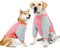 Anti-Licking Dog Shirt, Long Sleeve T-Shirt for Pets, Dog Shirt After Surgery, Prevent Scratching Hoodie for Dogs OrangeGrey X-Large