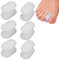 Gel Zehenspreizer,Zehenstrecker,Zehenabstandshalter Silikon,Silikon Weich Zehentrenner,Zehen Korrektur Abstandhalter für überlappende Zehen,Groß Toe Spacer für Hallux Valgus Korrektur,6pcs