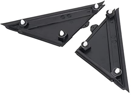 Paire de Couvercles de Drapeau de Miroir de Porte, 1SH17KX7AA Gauche Droite Noir Décoration Luminaires de Remplacement et Accessoires 500 Couvercle de Drapeau de Miroir pour 500