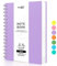 RETTACY A5 Notizblock, Notizbuch, Spiralgebundene Notizbücher, 300 Blatt/150 Seiten Zum Schreiben, 100 G/m² College-liniertes Papier, PVC-Hardcover, 14,5 X 21 Cm – Lila