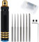 Alongen Model Chisel,Model Scribers Gundam Resin Cutting Tool Craping Line Scraping Tool Chisel with 0.1/0.2/0.4/0.6/0.8/1.0/2.0mm Blades for Carving Engraving Cutting
