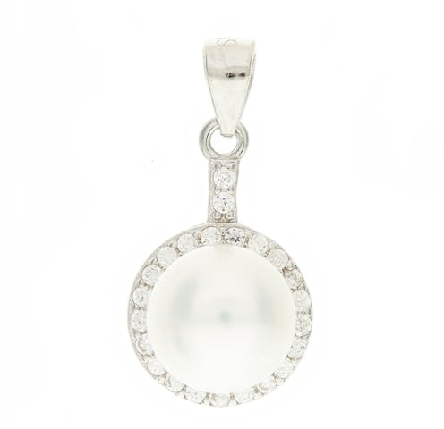 Beneto Eleganter Silberanhänger mit River Pearl AGH155P sBE1458, Estándar, Nicht-Edelmetall, Kein Edelstein