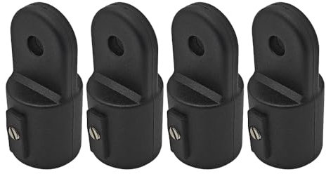 MiOYOOW 4 Stück Bimini Auge Endkappe, Bimini Top Cap Eye End, Beschläge für Boote Oben, Nylon Backen Schiebebeschläge, Externes Augenende, 7/8 Zoll für Boots Marin Hardware